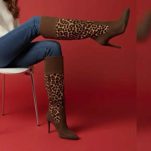 Ralph Lauren Halina Suede Knee Boots – Women’s Size 7 - Picture 2 of 8